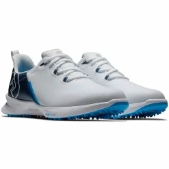 FootJoy Fuel Sport Golf Shoes White/Blue -Cheap Golf Apparel Store footjoy fuel sport golf shoes white blue 55454 pair itempicture