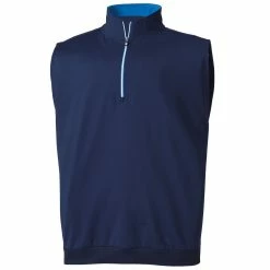 FootJoy Half Zip Pullover Vest -Cheap Golf Apparel Store footjoy half zip pullover vest navy hero itempicture