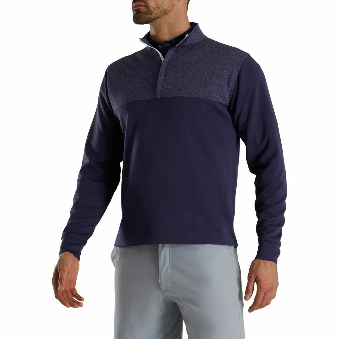 FootJoy Heather Yoke Half Zip Pullover 5 FootJoy Heather Yoke Half Zip Pullover - Image 5