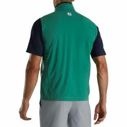 FootJoy HydroKnit Vest -Cheap Golf Apparel Store footjoy hydroknit vest evergreen navy back itempicture