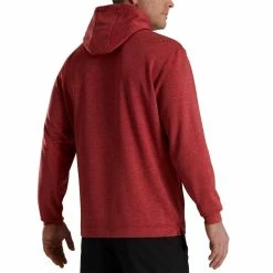FootJoy Lightweight Hoodie 13 FootJoy Lightweight Hoodie -Cheap Golf Apparel Store footjoy lightweight hoodie heather crimson back itempicture