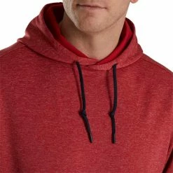 FootJoy Lightweight Hoodie 12 FootJoy Lightweight Hoodie -Cheap Golf Apparel Store footjoy lightweight hoodie heather crimson detail itempicture