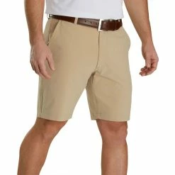 FootJoy Lightweight Shorts -Cheap Golf Apparel Store footjoy lightweight shorts khaki front itempicture