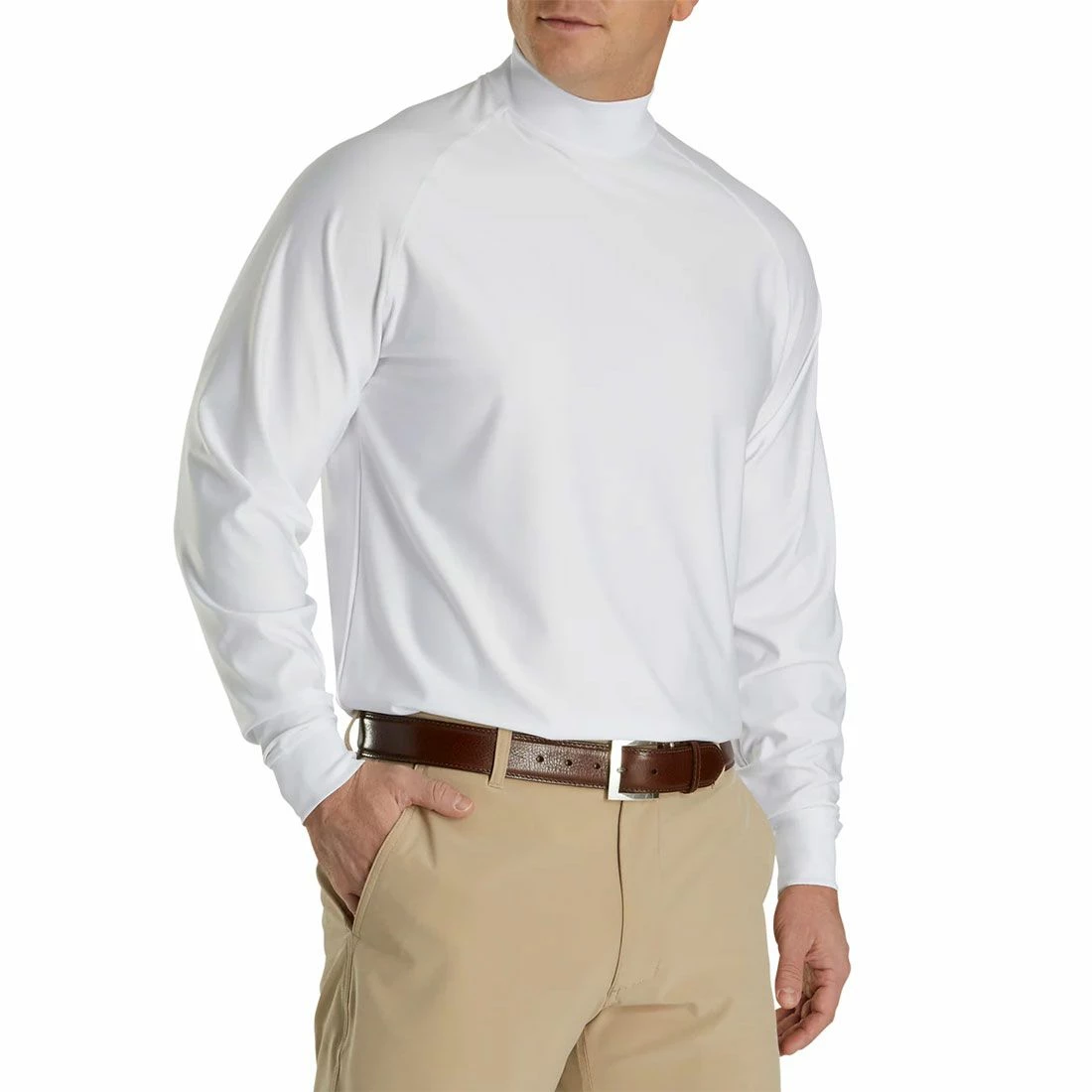 FootJoy Long Sleeve Mock Shirt 2 FootJoy Long Sleeve Mock Shirt - Image 2