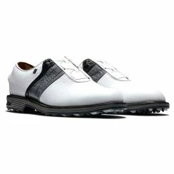 FootJoy Premiere Series Packard BOA Golf Shoes White/Black/Grey -Cheap Golf Apparel Store footjoy premiere series packard boa golf shoes white black grey toe pair