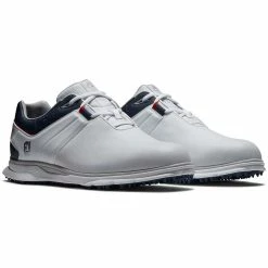 FootJoy Pro SL Golf Shoes White/Navy/Red -Cheap Golf Apparel Store footjoy pro sl golf shoes white navy red 53074 pair itempicture