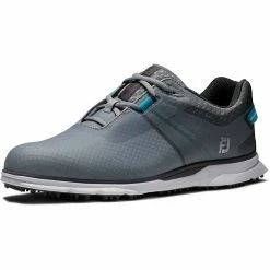 FootJoy Pro SL Sport Golf Shoes Grey/Reef Blue -Cheap Golf Apparel Store footjoy pro sl sport golf shoes grey reef blue 53855 toe itempicture
