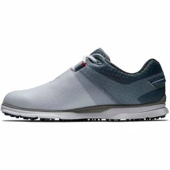 FootJoy Pro SL Sport Golf Shoes White/Blue Fog -Cheap Golf Apparel Store footjoy pro sl sport golf shoes white blue fog 53854 side itempicture