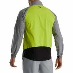 FootJoy Select LS Rain Jacket -Cheap Golf Apparel Store footjoy select ls rain jacket lime grey back itempicture