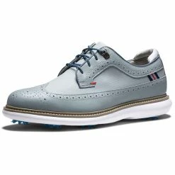 FootJoy Traditions Wing Tip Golf Shoes Grey/Navy/Red 13 FootJoy Traditions Wing Tip Golf Shoes Grey/Navy/Red -Cheap Golf Apparel Store footjoy traditions wing tip golf shoes grey navy red toe itempicture