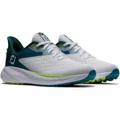 FootJoy Women's Flex XP Golf Shoes White/Teal -Cheap Golf Apparel Store footjoy women s flex xp golf shoes white teal 95423 pair itempicture