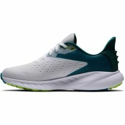 FootJoy Women's Flex XP Golf Shoes White/Teal -Cheap Golf Apparel Store footjoy women s flex xp golf shoes white teal 95423 side itempicture