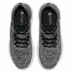 FootJoy Women's Flex XP Golf Shoes Black/Charcoal -Cheap Golf Apparel Store footjoy womens flex xp golf shoes black charcoal top itempicture