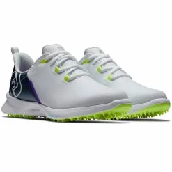 FootJoy Women's Fuel Sport Golf Shoes White/Navy -Cheap Golf Apparel Store footjoy womens fuel sport golf shoes white navy 90128 pair itempicture