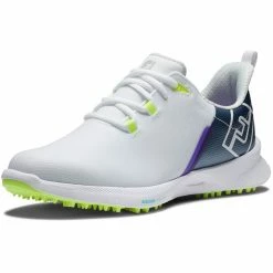FootJoy Women's Fuel Sport Golf Shoes White/Navy -Cheap Golf Apparel Store footjoy womens fuel sport golf shoes white navy 90128 toe itempicture