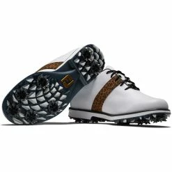 FootJoy Women's Premiere Series Golf Shoes White/Leopard -Cheap Golf Apparel Store footjoy womens premiere series golf shoes white leopard 99041 combo itempicture