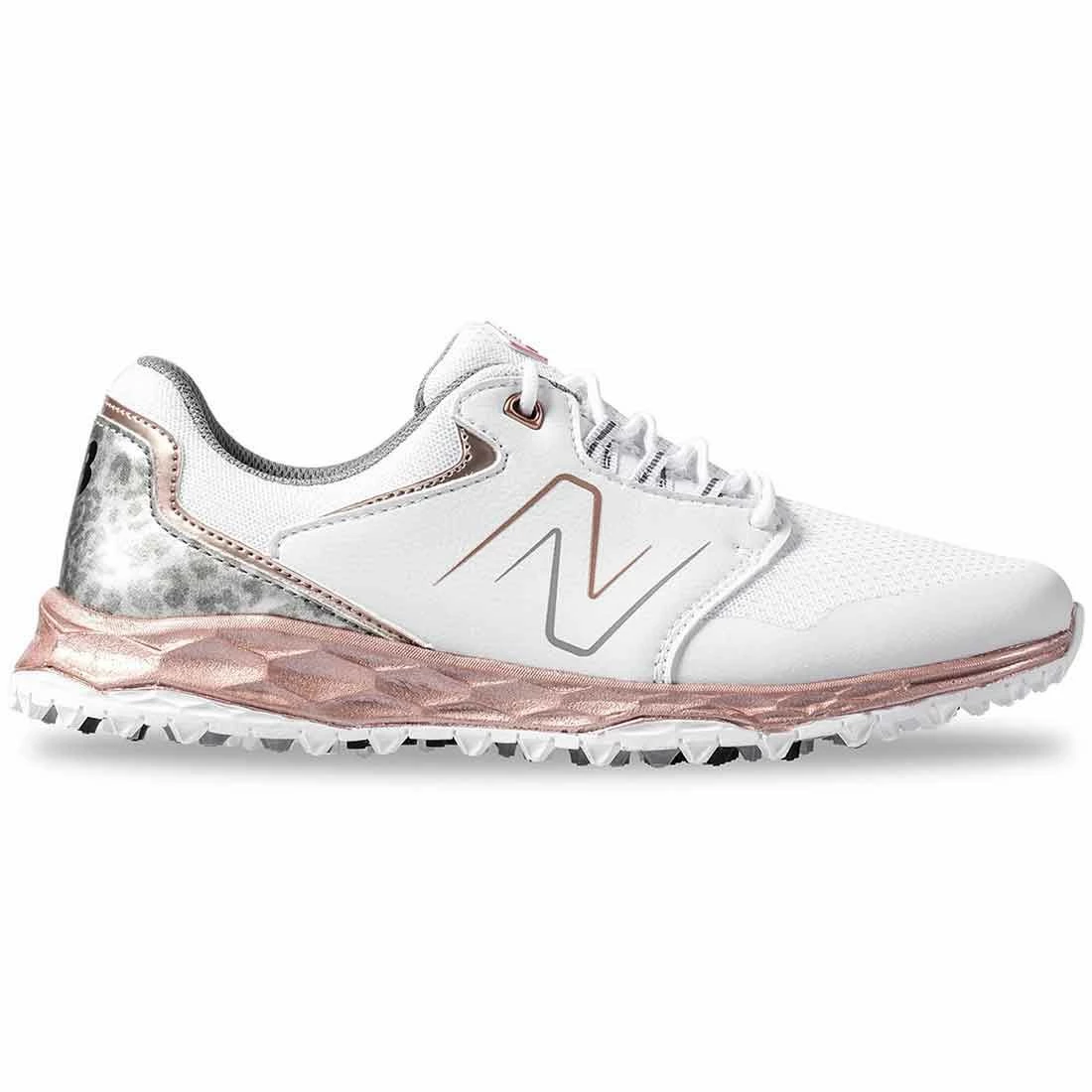 New Balance Women's Fresh Foam Links SL V2 Golf Shoes White/Rose Gold 1 New Balance Women's Fresh Foam Links SL V2 Golf Shoes White/Rose Gold