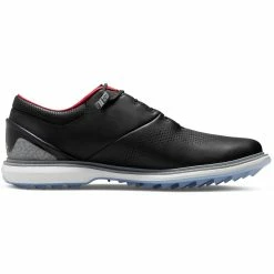 Nike Jordan ADG 4 Golf Shoes Black/White/Cement Grey 13 Nike Jordan ADG 4 Golf Shoes Black/White/Cement Grey -Cheap Golf Apparel Store nike air jordan adg 4 golf shoes black white cement grey side itempicture