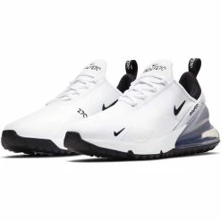 Nike Air Max 270 G Golf Shoes White/Black/Platinum -Cheap Golf Apparel Store nike air max 270 g golf shoes white black platinum pair itempicture
