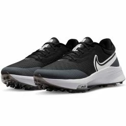 Nike Air Zoom Infinity Tour NEXT% Golf Shoes Black/White/Iron Grey -Cheap Golf Apparel Store nike air zoom infinity tour next golf shoes black white iron grey pair itempicture