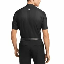 Nike Dri-FIT ADV TW Mock Neck Polo -Cheap Golf Apparel Store nike dri fit adv tw mock neck polo black back itempicture