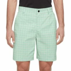 Nike Dri-FIT Chino Plaid Shorts -Cheap Golf Apparel Store nike dri fit chino plaid shorts enamel green itempicture