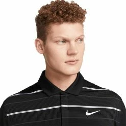 Nike Dri-FIT TW Striped Polo -Cheap Golf Apparel Store nike dri fit tw striped polo black anthracite detail itempicture