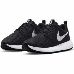 Nike Juniors Roshe 2 G Golf Shoes Black/White -Cheap Golf Apparel Store nike juniors roshe 2 g golf shoes black white dz6895 010 pair itempicture