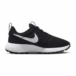 Nike Juniors Roshe 2 G Golf Shoes Black/White -Cheap Golf Apparel Store nike juniors roshe 2 g golf shoes black white dz6895 010 spine itempicture