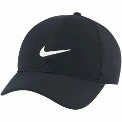 Nike 2022 Women's Dri-FIT ADV AeroBill Heritage86 Hat -Cheap Golf Apparel Store nike womens dri fit adv aerobill heritage86 hat black front itempicture