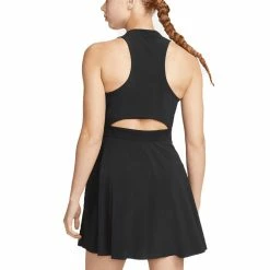Nike Women's Dri-FIT Advantage Club Sleeveless Dress -Cheap Golf Apparel Store nike womens dri fit advantage club sleeveless dress black back itempicture