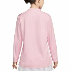 Nike Women's Dri-FIT UV Advantage Half-Zip Pullover -Cheap Golf Apparel Store nike womens dri fit club half zip uv pullover medium soft pink back itempicture