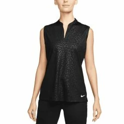 Nike Women's Dri-FIT Victory Embossed Sleeveless Polo 9 Nike Women's Dri-FIT Victory Embossed Sleeveless Polo -Cheap Golf Apparel Store nike womens dri fit victory embossed sleeveless polo black itempicture