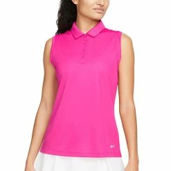 Nike Women's Dri-FIT Victory Sleeveless Polo 14 Nike Women's Dri-FIT Victory Sleeveless Polo -Cheap Golf Apparel Store nike womens dri fit victory sleeveless polo active pink itempicture