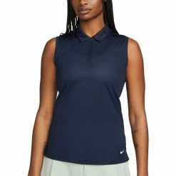 Nike Women's Dri-FIT Victory Sleeveless Polo 15 Nike Women's Dri-FIT Victory Sleeveless Polo -Cheap Golf Apparel Store nike womens dri fit victory sleeveless polo obsidian front itempicture