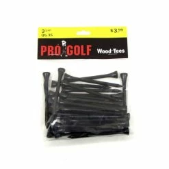 Pro Golf Discount Pro Golf 3 1/4 Inch Wood Tees -Cheap Golf Apparel Store pro golf 3 1 4 inch wood tees 3 25 inch black 35 pack itempicture