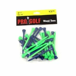 Pro Golf Discount Pro Golf 3 1/4 Inch Wood Tees -Cheap Golf Apparel Store pro golf 3 1 4 inch wood tees 3 25 inch blue neon green 35 pack itempicture