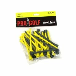 Pro Golf Discount Pro Golf 3 1/4 Inch Wood Tees -Cheap Golf Apparel Store pro golf 3 1 4 inch wood tees 3 25 inch green yellow 35 pack itempicture
