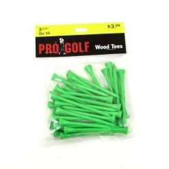 Pro Golf Discount Pro Golf 3 1/4 Inch Wood Tees -Cheap Golf Apparel Store pro golf 3 1 4 inch wood tees 3 25 inch neon green 35 pack itempicture