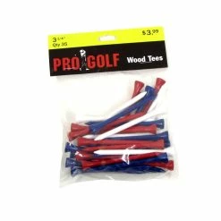 Pro Golf Discount Pro Golf 3 1/4 Inch Wood Tees -Cheap Golf Apparel Store pro golf 3 1 4 inch wood tees 3 25 inch red white blue 35 pack itempicture