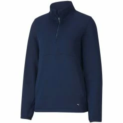 Puma Women's Cloudspun Quarter Zip Pullover -Cheap Golf Apparel Store puma 2021 womens cloudspun quarter zip pullover navy blazer itempicture