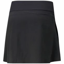 Puma Women's PWRSHAPE Solid Skort -Cheap Golf Apparel Store puma 2022 womens pwrshape solid skort black back itempicture