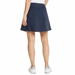Puma Women's PWRSHAPE Solid Skort -Cheap Golf Apparel Store puma 2022 womens pwrshape solid skort model back navy blazer itempicture