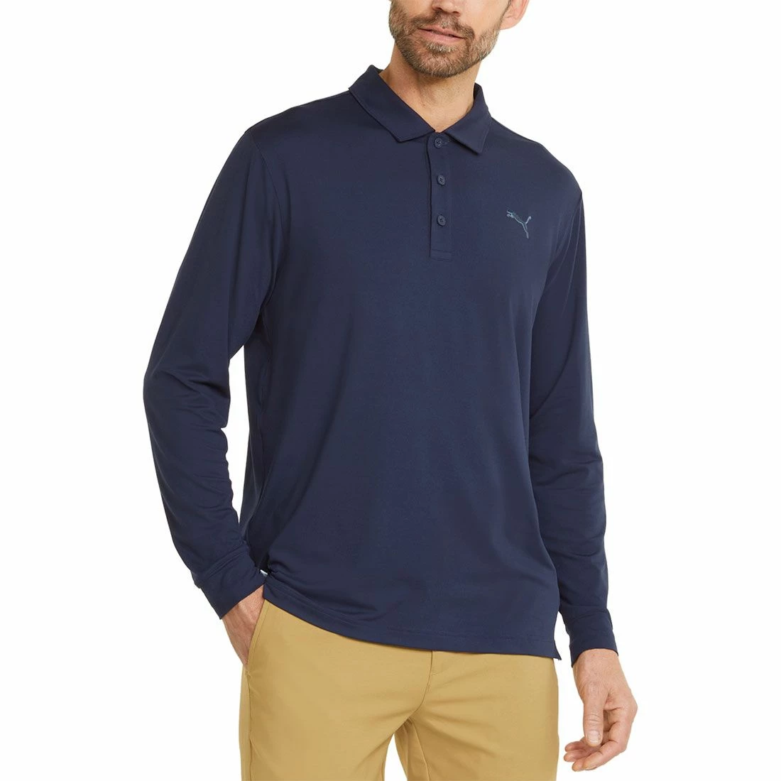 Puma Cloudspun Longsleeve Polo 2 Puma Cloudspun Longsleeve Polo - Image 2