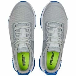 Puma Fusion Grip Golf Shoes High Rise/Silver/Team Royal -Cheap Golf Apparel Store puma fusion grip golf high rise silver team royal 377527 05 top itempicture