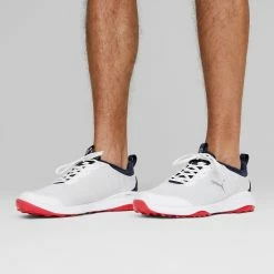Puma Fusion Pro Golf Shoes White/Navy/For All Time Red 13 Puma Fusion Pro Golf Shoes White/Navy/For All Time Red -Cheap Golf Apparel Store puma fusion pro golf shoes white navy for all time red 377041 06 mod1 itempicture