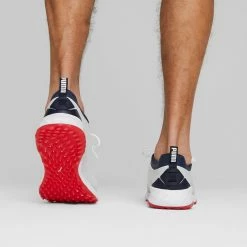 Puma Fusion Pro Golf Shoes White/Navy/For All Time Red 12 Puma Fusion Pro Golf Shoes White/Navy/For All Time Red -Cheap Golf Apparel Store puma fusion pro golf shoes white navy for all time red 377041 06 mod2 itempicture