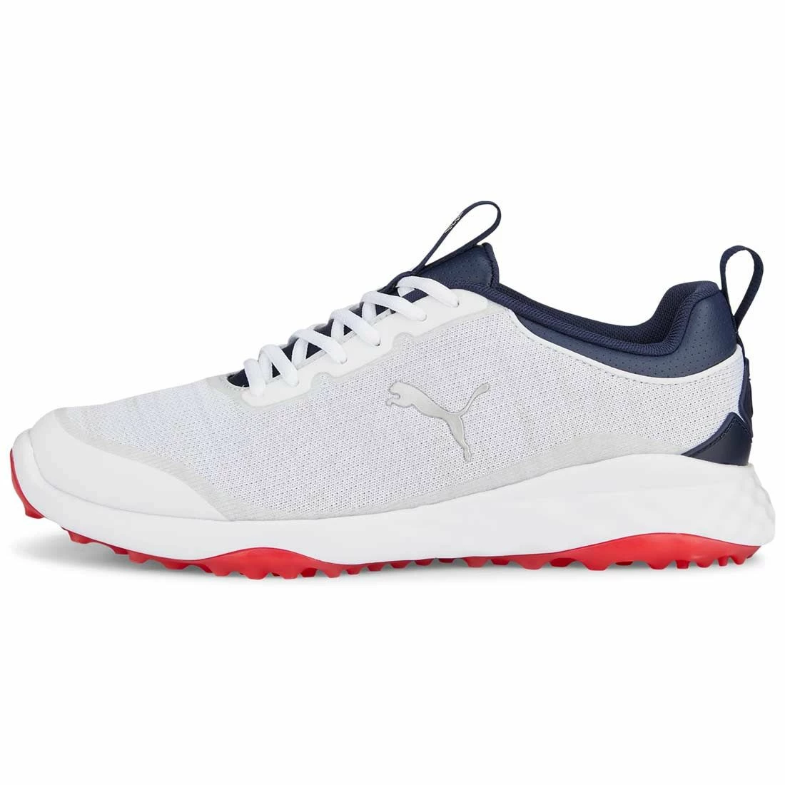 Puma Fusion Pro Golf Shoes White/Navy/For All Time Red 1 Puma Fusion Pro Golf Shoes White/Navy/For All Time Red