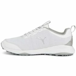 Puma Fusion Pro Golf Shoes White/Silver/High Rise