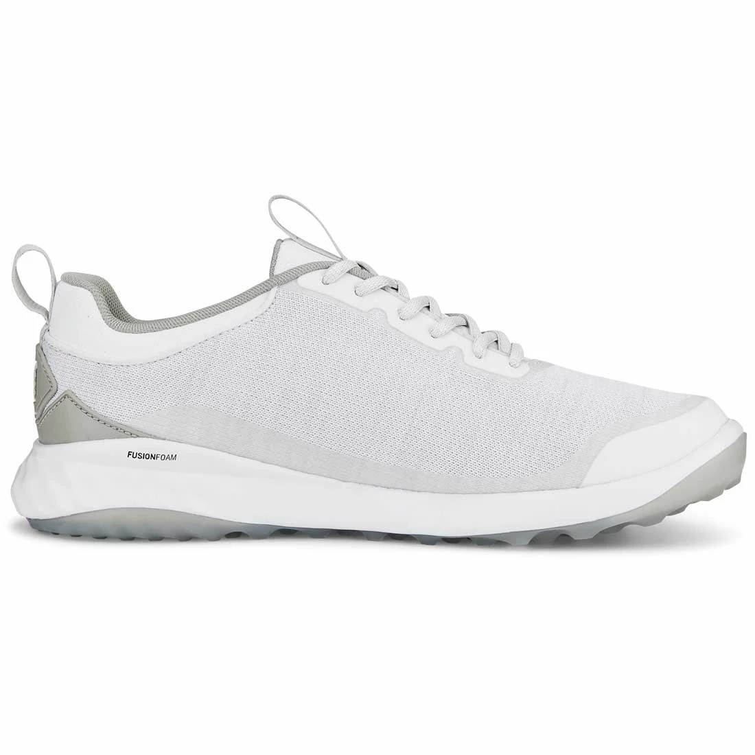Puma Fusion Pro Golf Shoes White/Silver/High Rise 3 Puma Fusion Pro Golf Shoes White/Silver/High Rise - Image 3